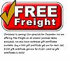 Free Freight & Gift Cars Available !!!